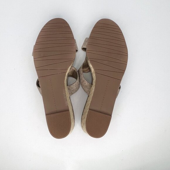 VANELI Open Toe Cork Jute Wedge Sandals 11 M - Picture 6 of 8